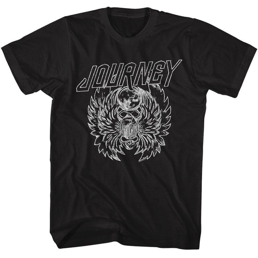 Journey Scarab Lines Black Adult T Shirt